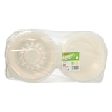 thumbnail of Feinkost- und Salatschalen mit Klappdeckel PP rund 950 ml 9,2 cm x 22 cm x 21,5 cm mit Dipfach