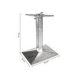 thumbnail of Pied de table de brasserie 55x40 en métal noir Rosane