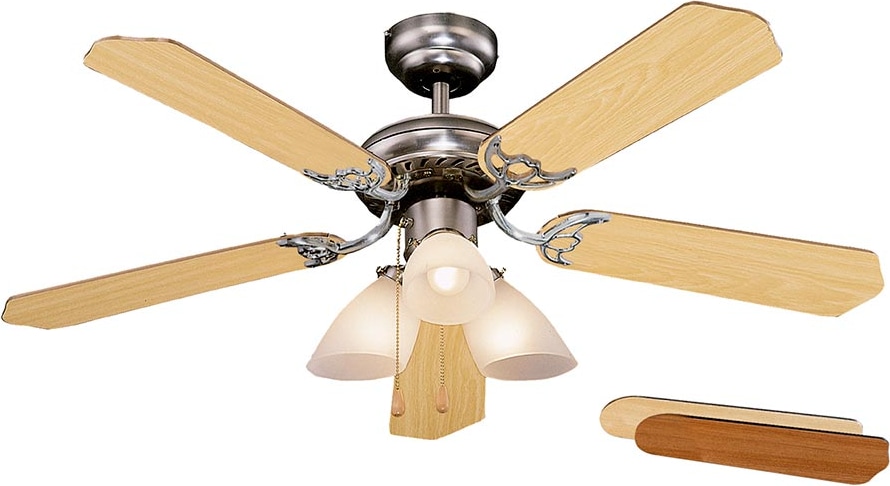 Orbegozo ventilador de techo con luz CT 12105, 3 velocidades, 5 aspas, diámetro 105 cm, 50 W