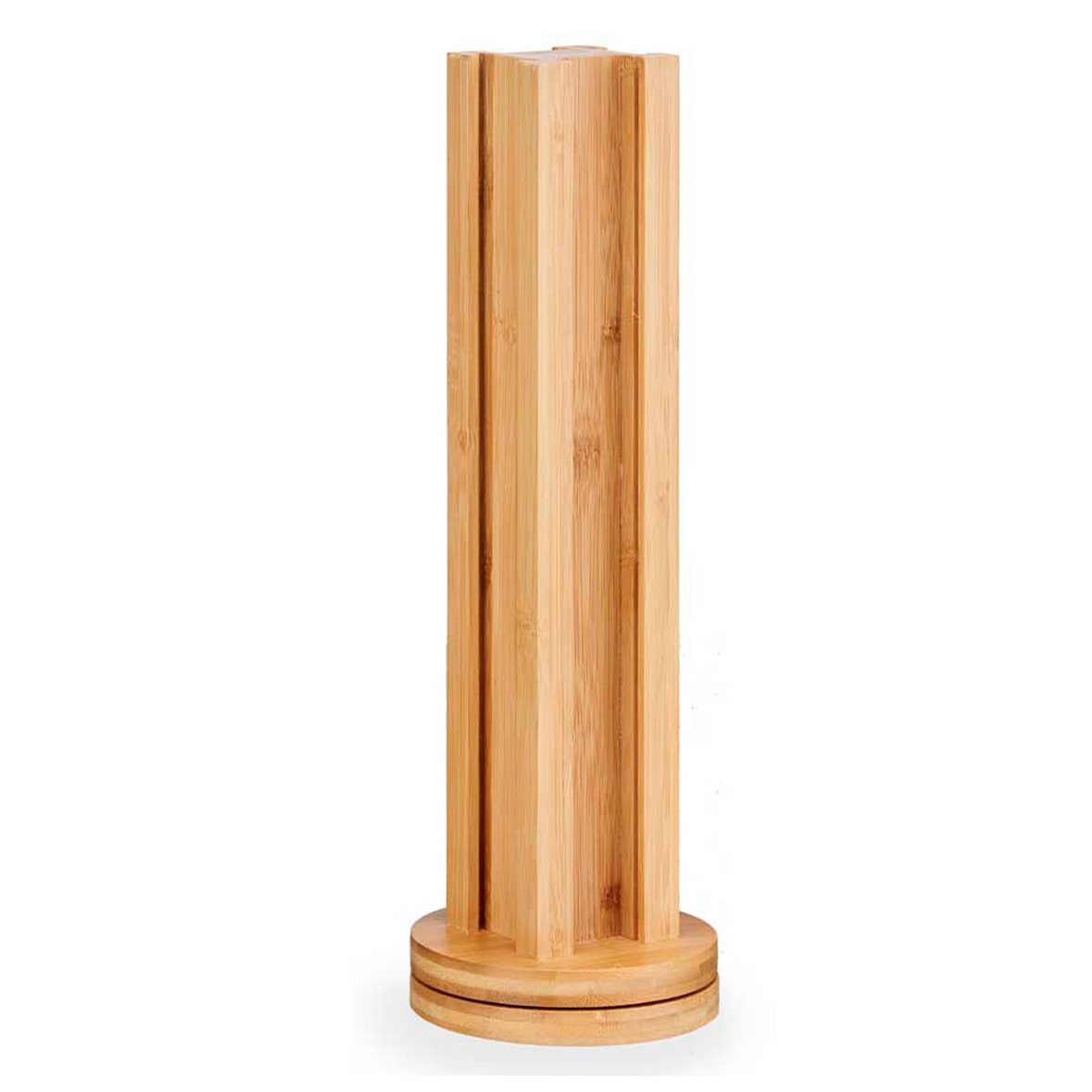 San Ignacio KINVARA - Drehbarer Bambus-Kapselhalter für 36 Kapseln, 11 x 11 x 34 cm