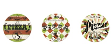 Excelsa set de 6 plats à pizza Little Italy porcelaine 31,5 cm multicolore