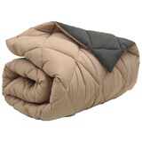 thumbnail of vidaXL Winterbettdecke Anthrazit und Taupe 200 x 140 cm Mikrofaser