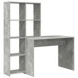 thumbnail of vidaXL Schreibtisch Beton Grau 138,5 x 55 x 143 cm Holzwerkstoff