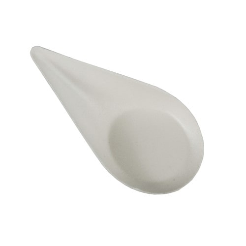 PAPSTAR 500 Fingerfood - Teller, Zuckerrohr "pure" 10,5 cm x 5,7 cm weiss "Drop"