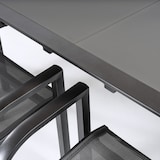 thumbnail of Conjunto para jardín color antracita, Mesa extensible 160/210 y 6 sillones apilables, Aluminio doble reforzado, 6 plazas