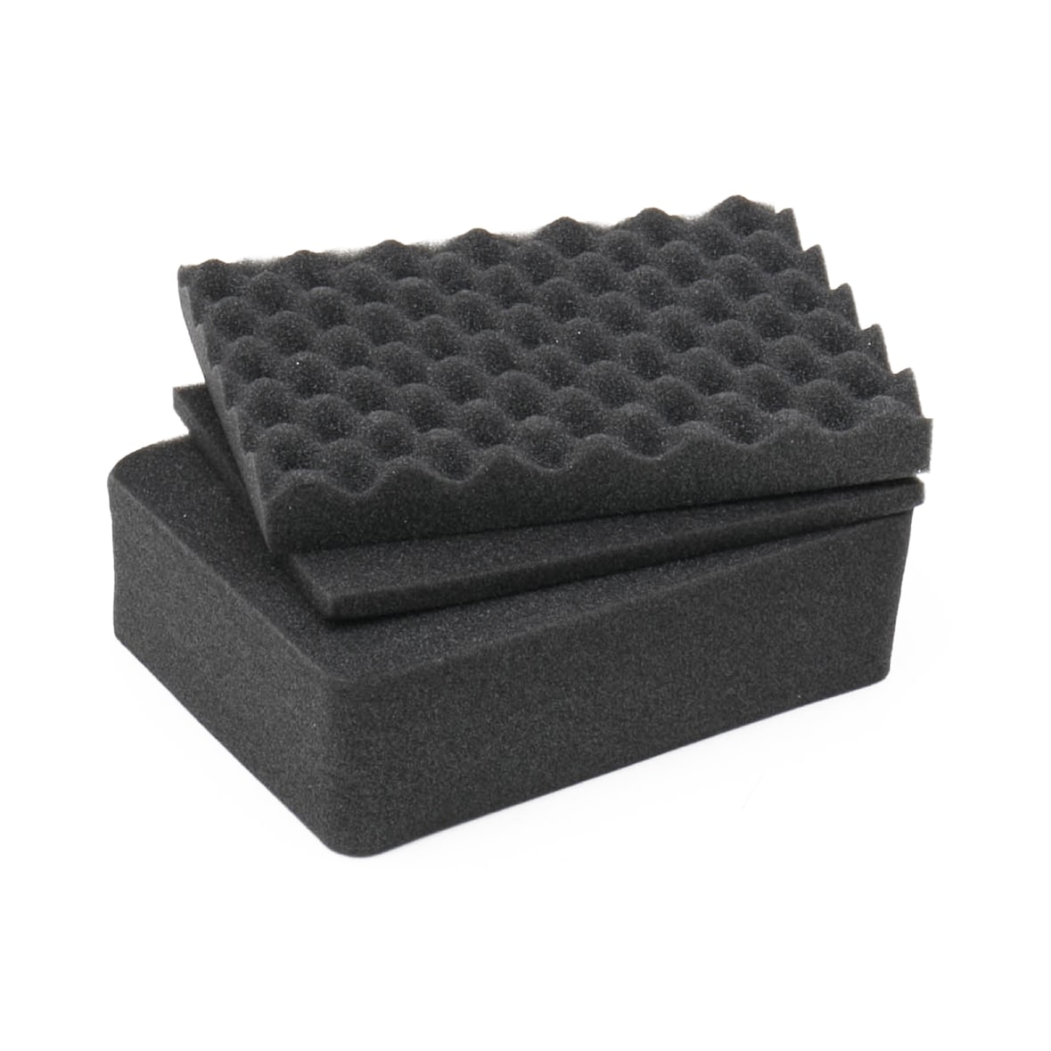 HMF ODR100 Koffereinlagen mit Rasterschaumstoff für Outdoor-Fotokoffer, 3er Set, 24 x 18 cm