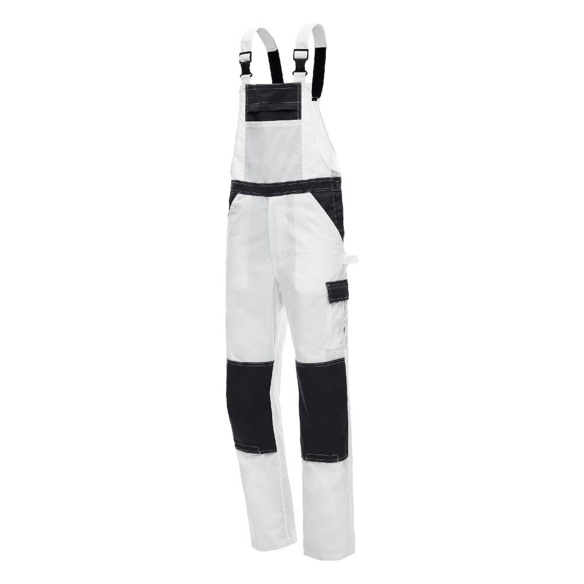 AS Arbeitsschutz Arbeitshose Nitras Motion Tex Light Latzhose | weiß | 245 g/qm | Gr.54