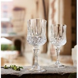 thumbnail of 6 verres à pied 25cl Longchamp - Cristal d'Arques - Verre ultra transparent au design vintage
