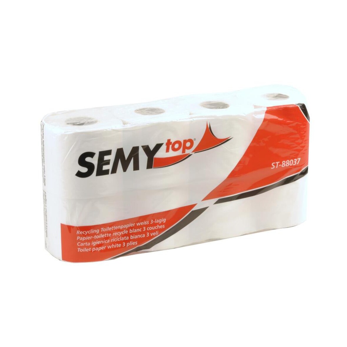 Toilettenpapier SEMYtop - 3-lagig- weiß - 56 Rollen - recycling