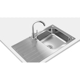 thumbnail of Teka UNIVERSE 50 T-XP 1C 1E Lavatório de bancada retangular em aço inoxidável