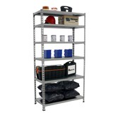 thumbnail of SimonRack Metallregal, 2500x1100x400 mm, 6 Ebenen, Metallboden, 200 kg Biegepunkt, Grau - Simonclick
