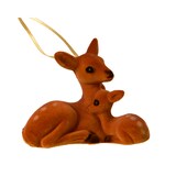 thumbnail of Christbaumschmuck Kunststoff 9cm Reh mit Rehkitz Figur Bruchfest Weihnachtsbaum Anhänger Weihnachten Weihnachtsbaumschmuck Wald Tiere Hirsch Braun