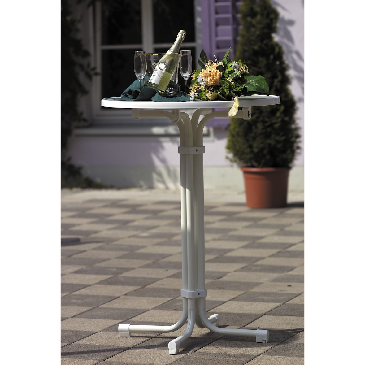 BEST - Multiflex - Bartafel/Statafel rond ø70cm   Wit