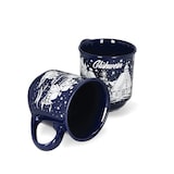 thumbnail of 3160110 - 12er Set Glühweinbecher in dunkelblau mit Weihnachtslandschaft 0,2L geeicht