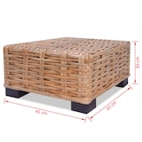 thumbnail of vidaXL Couchtisch Rattan Natur 45 x 45 x 30 cm