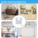 thumbnail of Edelstahl Scharnierbefestigungsplatte Reparaturblech Schrank Reparaturplatte