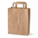 thumbnail of greenbox - Tragetaschen aus Recyclingpapier M, 22 x 10 x 28 cm, braun                              , 250 St.