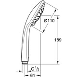 thumbnail of Grohe Handbrause EUPHORIA 110 110 D 2 St
