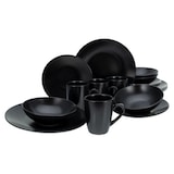 thumbnail of CreaTable Black Matt Schwarz Kombiservice 16-tlg Steinzeug