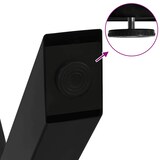 thumbnail of vidaXL Couchtischbeine X-Form 2 Stk. Schwarz 40x(30-31) cm Stahl