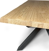 thumbnail of Ausziehbarer Tisch 90x180/280 cm Versalux entrindete Eiche mit anthrazitfarbenen Beinen