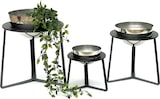 thumbnail of DanDiBo Blumenhocker Metall mit Topf Schwarz Silber Blumenständer 96091 3er Set Blumensäule Modern Pflanzenständer Pflanzenhocker