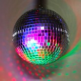 thumbnail of Spiegelkugel Set 20cm Discokugel mit Batteriemotor Partyeffekt