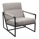 thumbnail of CHRIS Loungestuhl Cocktailsessel Polsterstuhl mit Armlehne Grau