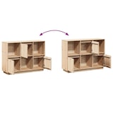 thumbnail of Helloshop26 - Buffet Sideboard Kommode Kleiderschrank Aufbewahrungsmöbel Organizer für Küche Wohnzimmer Lounge 110,5 x 35 x 80 cm 02_0029507