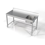 thumbnail of Plonge avec Evier à Gauche ou à Droite - Gamme 700 - Combisteel - l160- L160- P70- h85- Acier Inoxydable