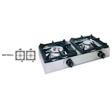 thumbnail of Piano cottura-Fornello gas da banco professionale, con 2 fuochi da 3+3 Kw, BIG7002L6