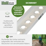 thumbnail of TRUTZHOLM 1 x Alu Auffahrschiene 194 cm Traglast 200 kg Fahrradrampe E-Bike Auffahrrampe starr grau