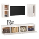 thumbnail of Muebles para TV 4 piezas madera maciza de pino blanco