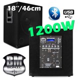 thumbnail of Pack SONO 3200W Dj MEGA BASSES - Subwoofer bi-amplifié 18" 46cm - Enceintes 215, Portiques 8 Lumières BAR CLUB DJ SOIREE MIX