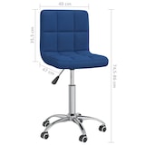 thumbnail of vidaXL Bürostuhl Drehbar Blau Stoff
