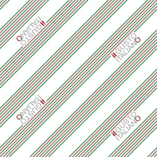 Sovie HORECA Papier-Tischdecke Il Gusto Italiano aus Papier 80x80 cm, 50 Stück - Einweg Mitteldecke