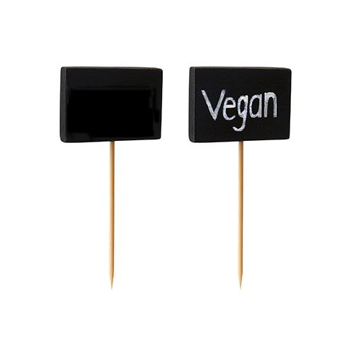 Papstar Fingerfood - Spieße 8,5 cm "Blackboard", 10 x 20 Stück