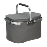 thumbnail of Relaxdays Einkaufskorb mit Kühlfunktion, faltbar, Deckel, Henkel, 27 Liter, Thermo Tragekorb, Polyester, Aluminium, grau