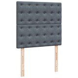 thumbnail of vidaXL Ottoman-Bett mit Matratzen Dunkelgrau 90x190 cm Samt