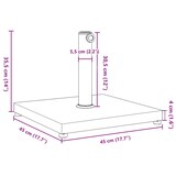 thumbnail of vidaXL Sonnenschirmständer Ø32/38/48 mm Mast 18 kg Quadratisch