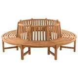 thumbnail of Baumbank SUTOR - Holz Teak 250x250x92 cm | Kreisrunde Sitzbank Mit Lehne Baumbank Gartenbank Für Baum