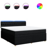 thumbnail of vidaXL Boxspringbett mit Matratze Schwarz 180x200 cm Stoff