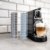 thumbnail of Relaxdays Kapselhalter kompatibel mit Tassimo, Kaffeepadhalter für 32 Kapseln, Kapselspender, HxBxT: 29x18x8,5 cm, weiß