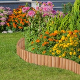 thumbnail of Relaxdays Rasenkante Holz, Beetbegrenzung, HBT: 20x120x2 cm, flexibler Steckzaun, Umrandung für Beet oder Rasen, natur