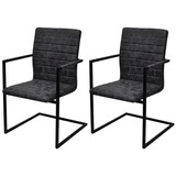 thumbnail of vidaXL Eetkamerstoelen 2 st kunstleer zwart