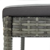 thumbnail of vidaXL Garten-Barhocker mit Kissen 2 Stk. Grau Poly Rattan