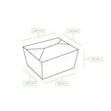 thumbnail of greenbox - Take-away Boxen aus Karton 1100 ml, braun, 280 St.