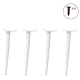 thumbnail of vidaXL Couchtischbeine Konische Form 4 Stk. Weiß 42-43 cm Stahl