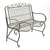 thumbnail of DanDiBo Gartenbank Metall Wetterfest Patina Grün 110 cm 2 Sitzer Sitzbank JC150014 Parkbank Eisen Garten