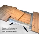 thumbnail of Itamoby Tavolo da Pranzo Flame 90x160 Allungato 90x420 in Nobilitato e Ferro Quercia Naurale